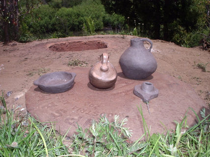 Horno y vasijas