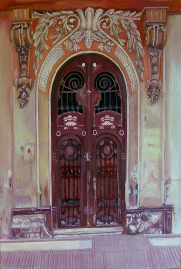 Puerta modernista Oil Canvas Others