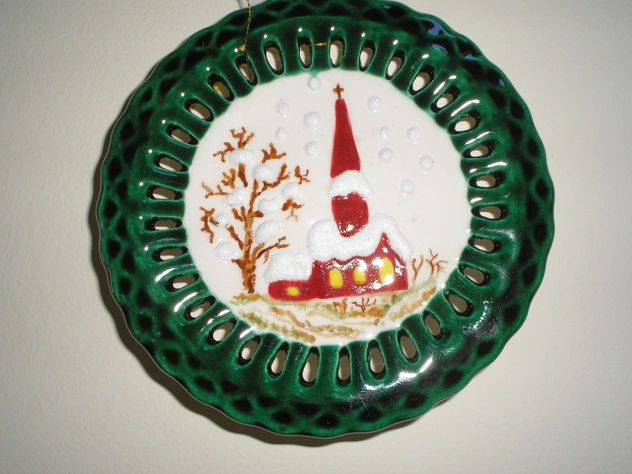 PLATO DE COLGAR NAVIDEÑO