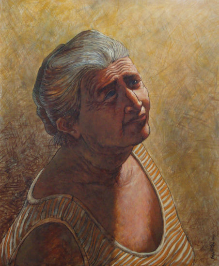 " Abuelita" 2011 Oil Canvas Others