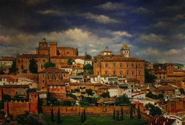 Cáceres parte antigua Oil Canvas Landscaping