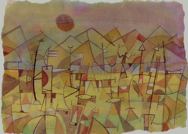 atardecer con barca(serie)
