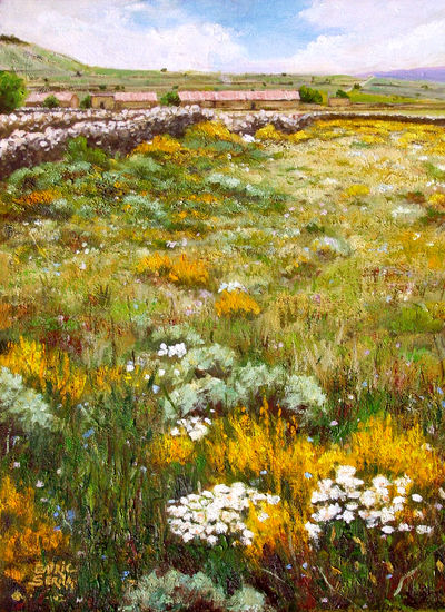 Primavera a Els Ports / Springtime al Els Ports Oil Panel Landscaping