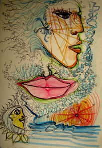Mujer y beso