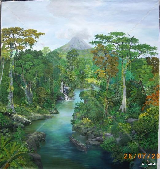 Volcan Acrylic Canvas Landscaping