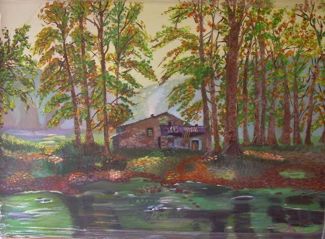 Otoño Oil Canvas Landscaping