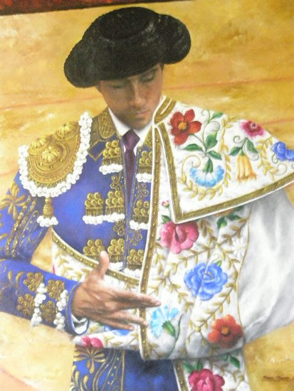 GUERRERO DE ORGULLO Y DE LEYENDA Óleo Lienzo Retrato