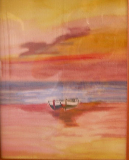 Canoas al atardecer