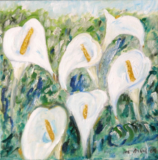 CALAS Oil Canvas Floral Painting