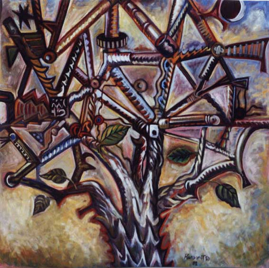 El árbol de la ciencia Oil Canvas