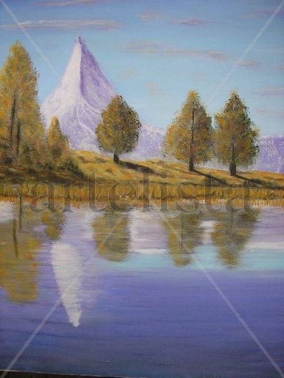 LAGO HELADO Oil Canvas Landscaping