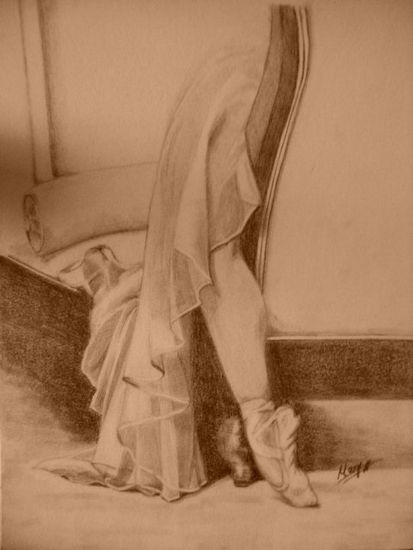 pies de bailarina posando II Pencil