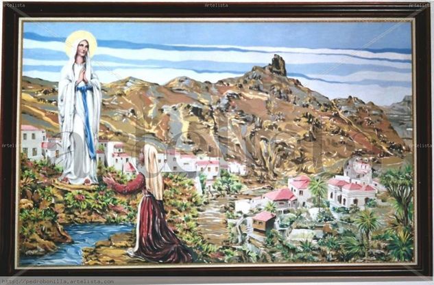 El milagro de Lourdes Acrylic Panel Landscaping