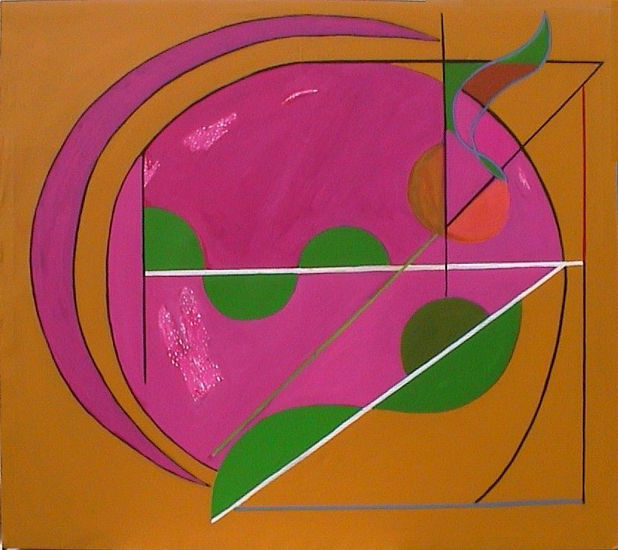 ABSTRACTO DE LA MEDIA LUNA Óleo Lienzo Otros