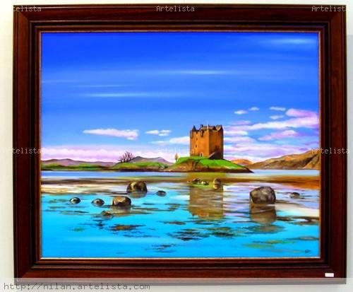 Castillo de Escocia Oil Canvas Landscaping