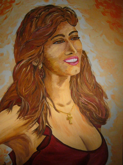 Belleza egipcia Acrylic Canvas Portrait