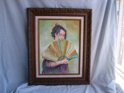 Mujer con abanico