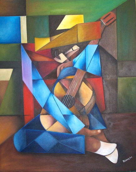 MUSICO Óleo Lienzo