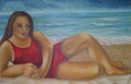 Mujer en la playa