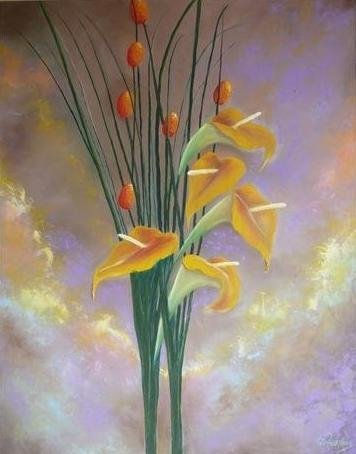 FLORES Oil Canvas Floral Painting