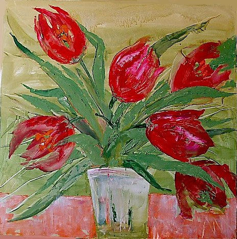 Tulips Cagliostro Acrylic Canvas Still Life Paintings