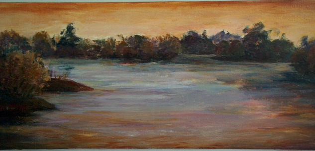 Aquella tarde Acrylic Canvas Landscaping