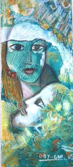 Los novios Mixed media Others Figure Painting