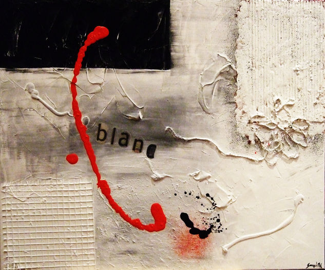 Filferro I. Blanc. Mixed media Canvas Others