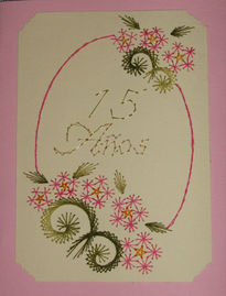 Tarjeta Bordada
