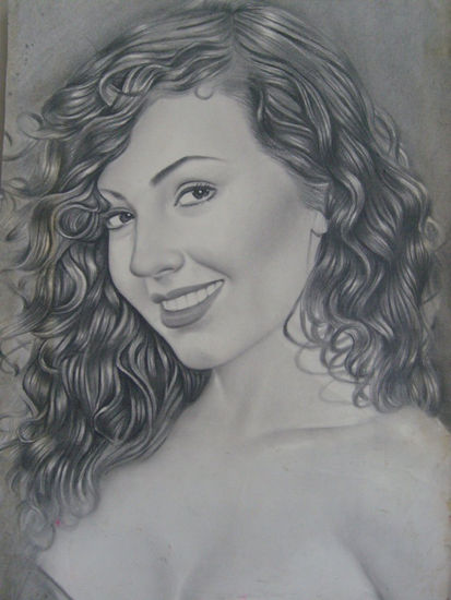 retrato Grafito Cartulina Otros