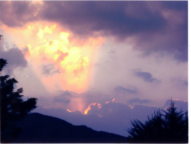 Atardecer desde la terraza 