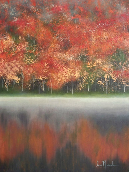 El Otoño de Fuego Oil Canvas Landscaping