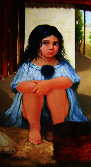 LA NIÑA IRA Oil Canvas Landscaping