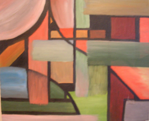 "GEOMETRIA ROTA 1" Oil Canvas Landscaping