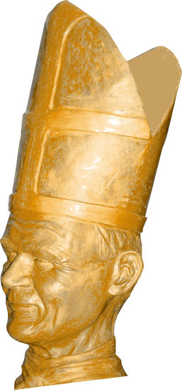 El Papa joven Bronze Figurative