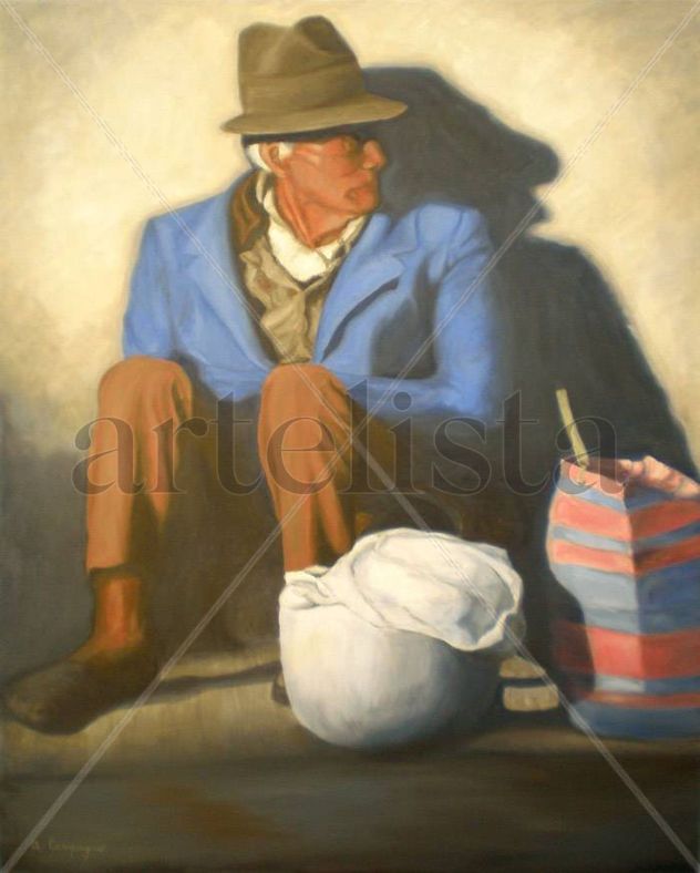 el hombre de las bolsas