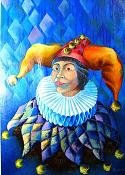 retrato de un Arlequin Oil Canvas Landscaping