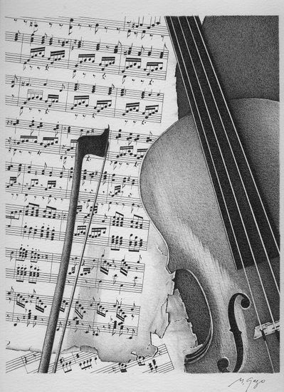 Violin sobre partitura 