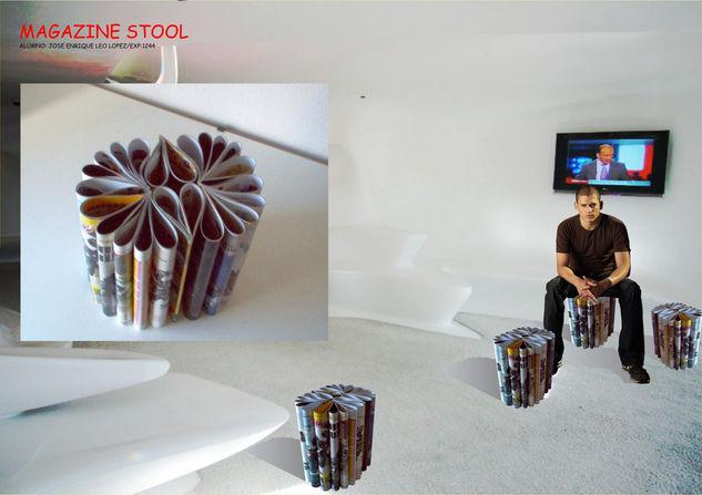 MAGAZINE STOOL 