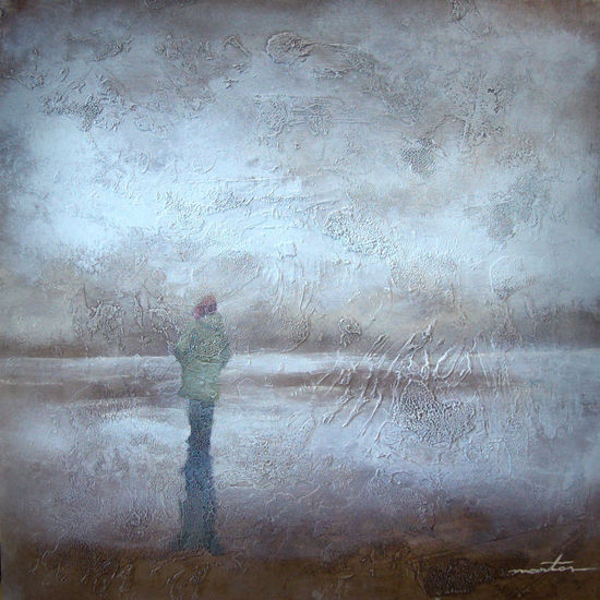 Paseando entre la niebla. Acrylic Panel Landscaping