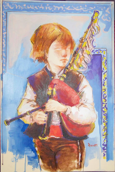 GAITEIRO Acrylic Card Figure Painting