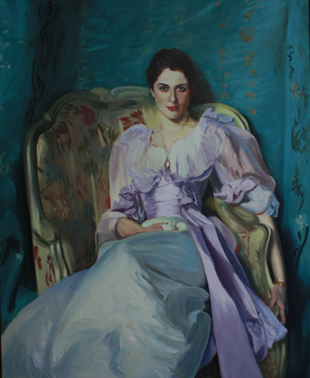 LADY AGNEW Oil Canvas Figure Painting