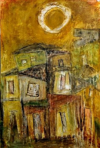 barrio con luna