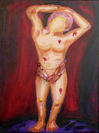 São Sebastião Oil Canvas Figure Painting