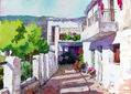 Capileira - Calle con tinao