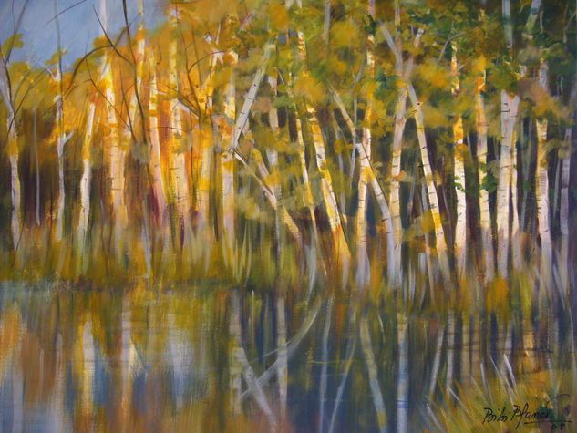 Bosques del Delta. Acrylic Canvas Landscaping