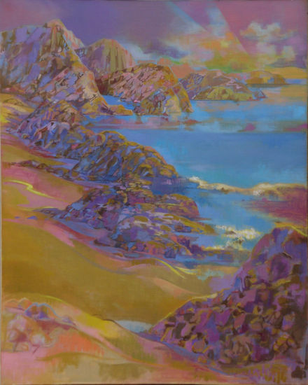 Susana Rojas. 2002 Costa Mágica. Óleo. 75 x 100 cm 