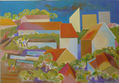 Susana Rojas. 2002 Los Techos. Óleo. 70 x 100 cm