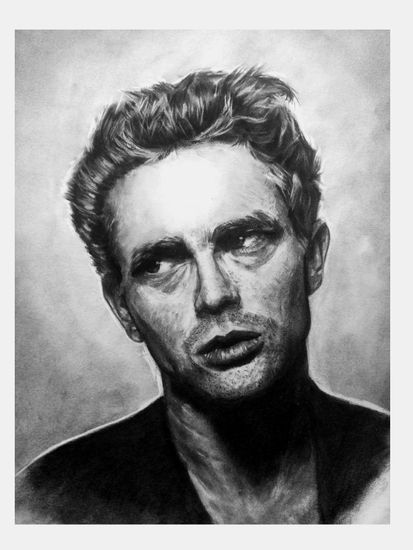 James Dean I Charcoal