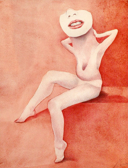 Eva Watercolour Paper Nude Paintings